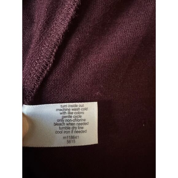 NWT Lane Bryant | Burgundy Glitter Open-Front Long-Line Cardigan | Size 18/20 - Picture 8 of 8
